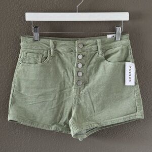 Corduroy High Wasted Shorts